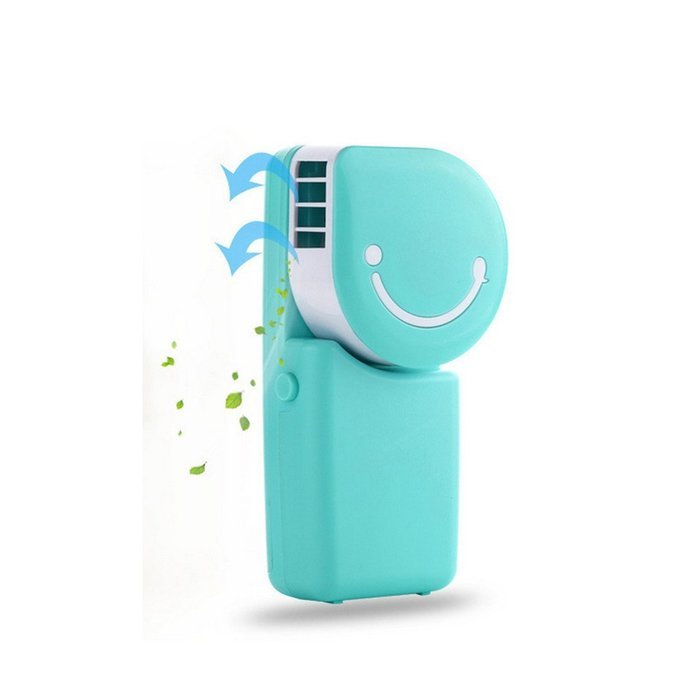 Portable Mini Air Condition USB Rechargeable Water Cooling Fan For Home Office Outdoor Smile Face Handheld Micro... N9