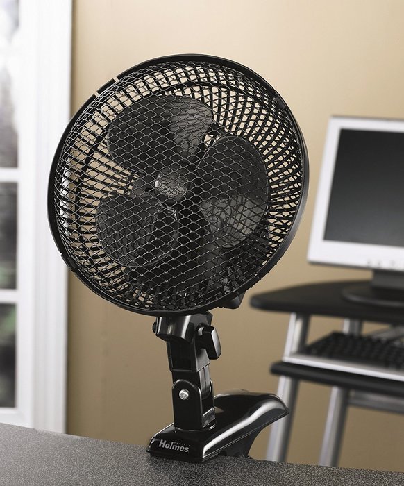 Holmes HACP10W-U Oscillating Clip Fan, White N3