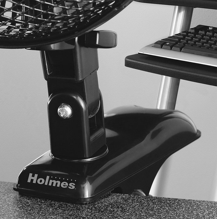 Holmes HACP10W-U Oscillating Clip Fan, White N4