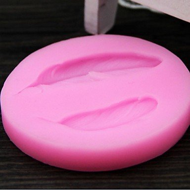 Y&XL&H Two Feather Shaped Fondant Cake Chocolate Silicone Molds,Decoration Tools Bakeware