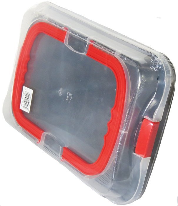Addis Roaster Pan w/Lid & Red Handle