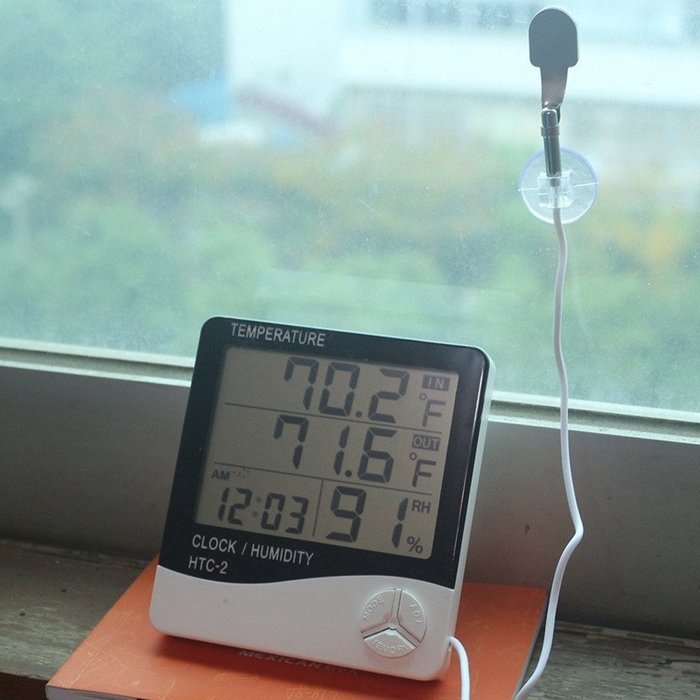 Alloet New Digital LCD Thermometer Hygrometer Electronic Temperature Humidity Meter N7
