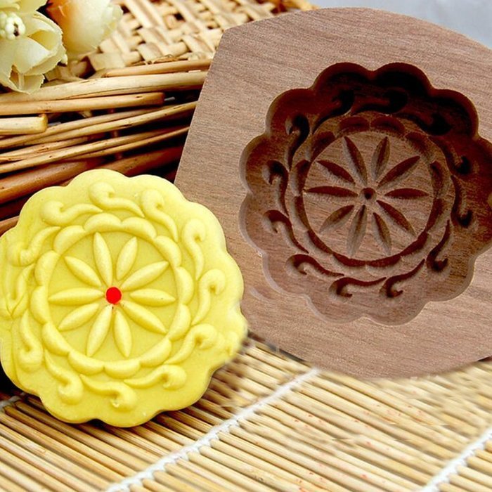 Wooden Printing Models Biscuit Baking Mold Moon Cake/Small Pastry Mold-A571 N2