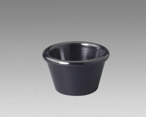 Gessner Products IW-0391-BK 1.5 oz. Smooth-Sided Ramekin- Case of 12