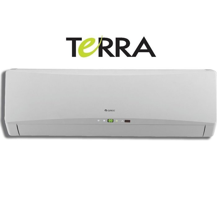 GREE Terra 12,000 BTU Wall Mounted Ductless Mini Split Heat Pump System R410A 208-230 VAC N3