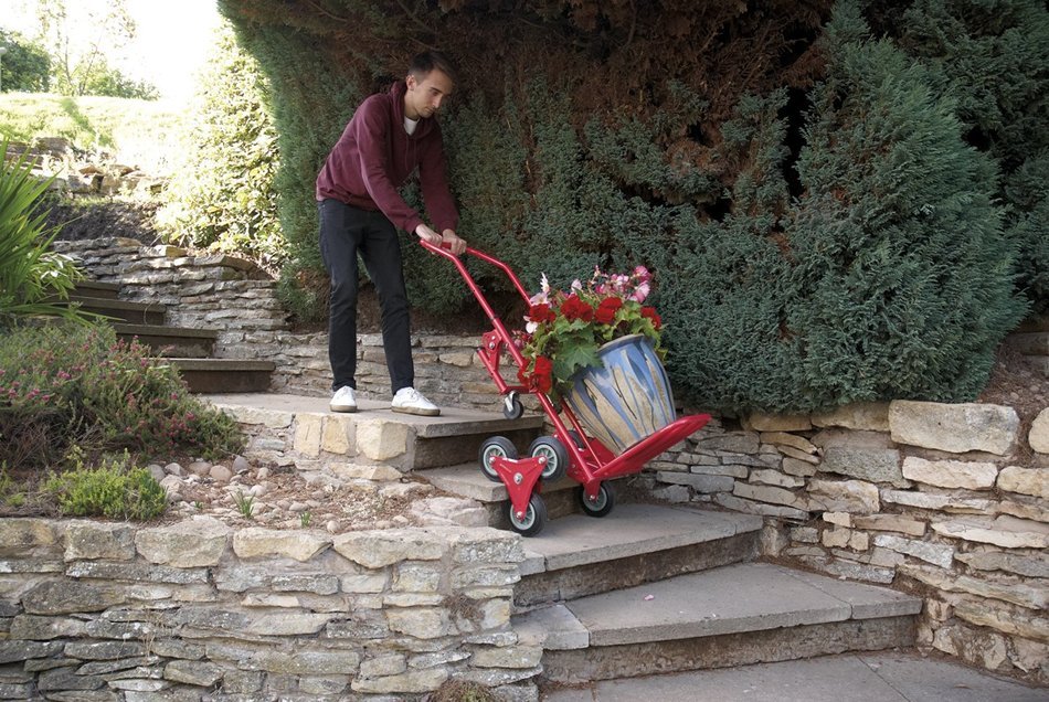 2-in-1 Six Wheeled Hand Trolley & Cart Sack Truck Car Boot Garage Shed - Carry Up to 150KG. by Clifford James N5