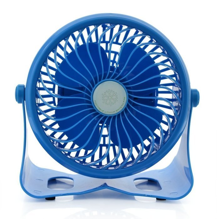 Happy-top 360 Degree Adjustable Wireless USB or 18650 Battery Powered Portable Desk Fan Mini Portable Fan Electric... N17
