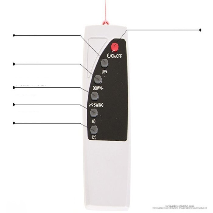YangshyshopFan Silent Negative Ion Remote Control Electric Fan Hanging Wall Type Fan N2