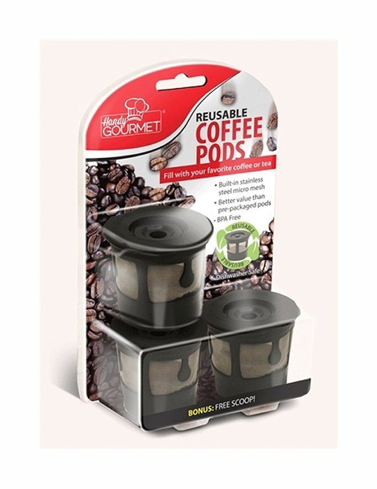 3X Reusable Coffee Pods Handy Gourmet Stainless Steel Mesh Filter Non BPA Kcup Trending Now