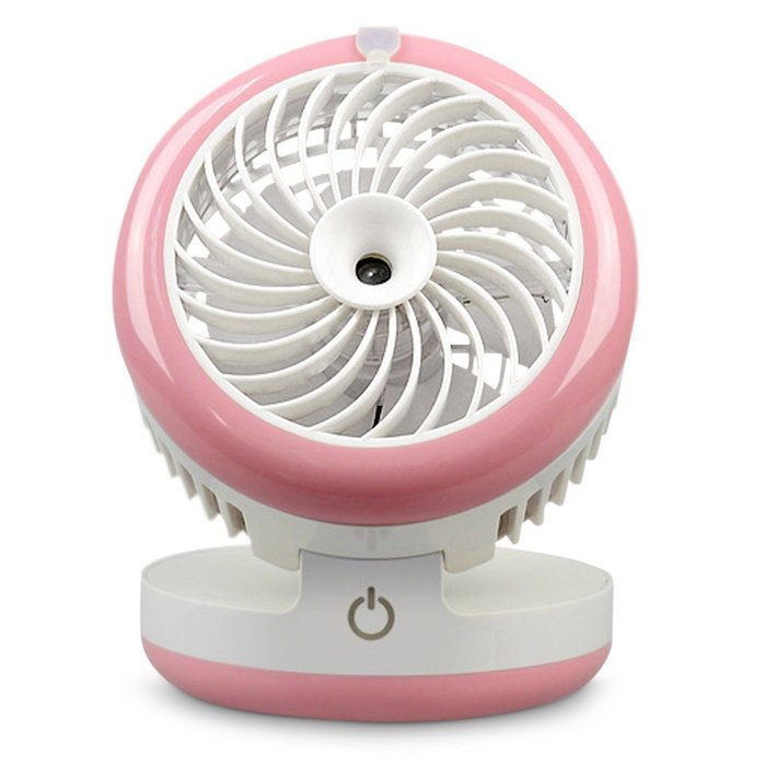 KING DO WAY 4 Mode Table Fans Portable Desktop Rechargeable USB Mini Desk Fans - Misting Cooling Spray Fan - Humidifier... N3