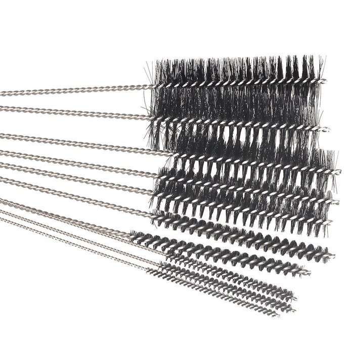 Ecrocy 8 Inch Nylon Tube Brushes, Diameter Variety Pack of 20