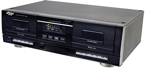Pyle PT659DU Dual Stereo Cassette Deck with Tape USB to MP3 Converter