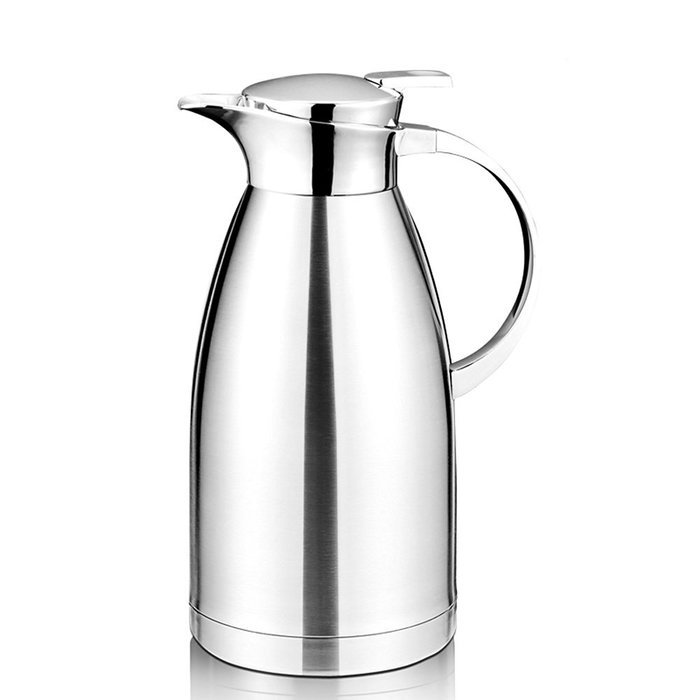 Hiware Thermal Carafe with Lid, 18/10 Stainless Steel Coffee Carafe, Double Walled Vacuum Carafe, Large Thermal...