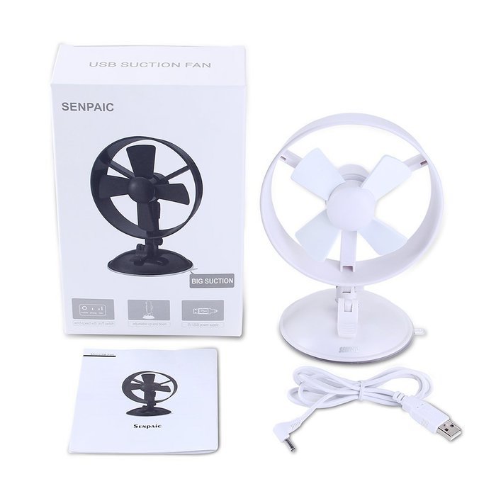 Desk Fan Mini USB Table Fan for Kids(2 Speed,Super Light,Very Safety,5 Inch)(Black) N13