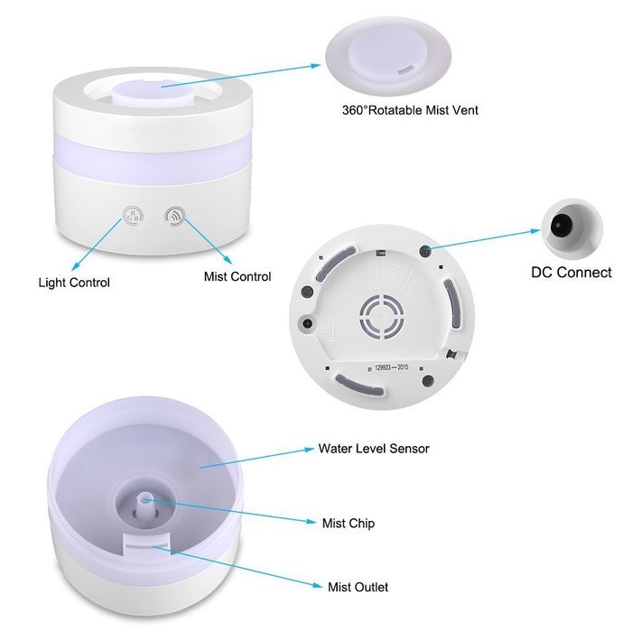 Excellent Mini USB Portable Essential Oil Diffuser Aroma Diffuser 100ml For Home Yoga Office SPA Bedroom N7