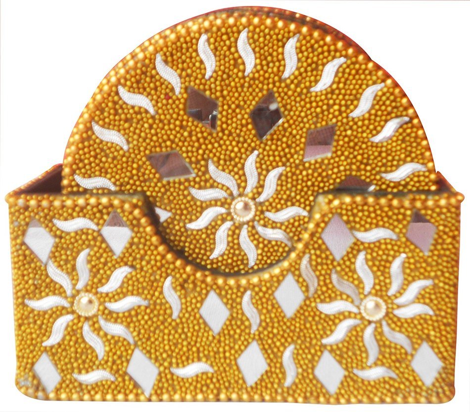 Indian Elegant & Decorative Traditional Tea Coaster Made with Lac , Decorative & Elegant Home & Office Purpose