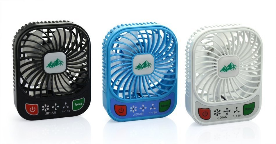 Welltop&reg; 3'' Mini Pocket Fan 3-INCH Electric Personal Fans 3 Speeds Portable Mini USB Rechargeable Summer Fan... N3