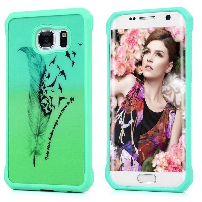Galaxy S7 Case,Samsung Galaxy S7 Case - Shockproof TPU Gel Frame Bumper + Hard PC Back Shell Hybrid Case Scratch-Resistant... N57