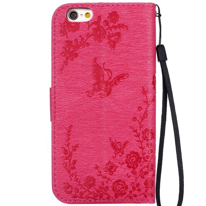 iPhone 7 Case,iPhone 7 Wallet Case,Phezen Serect Garden Series Butterfly Flower Bling Diamod Inlaid PU Leather... N6