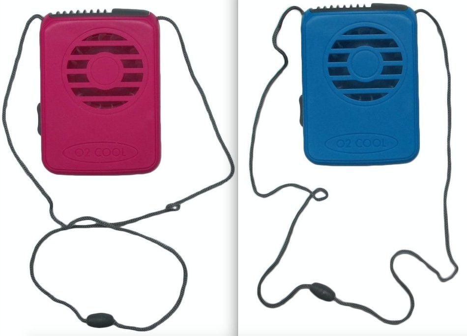Deluxe Personal Neckalce Fan Bundle - One Blue and One Pink
