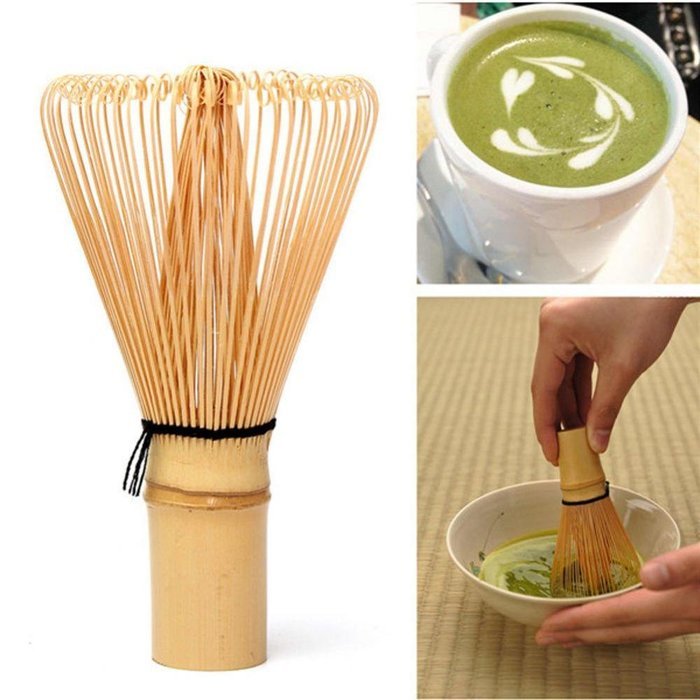 1xTea Ceremony Accessory Bamboo Whisk Matcha Green Tea Chasen 4 Kinds Prongs - Bamboo, 45-50Prongs N4