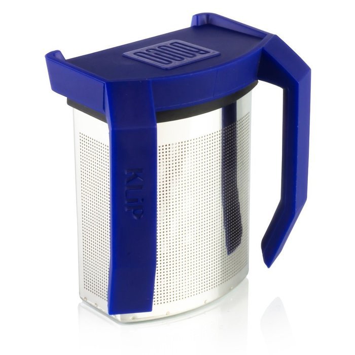 Boco Clip On Tea Infuser Brewer For Office w/ Drip Catcher. Sip While Brewing Too! (KLiP - Sky Blue) N2