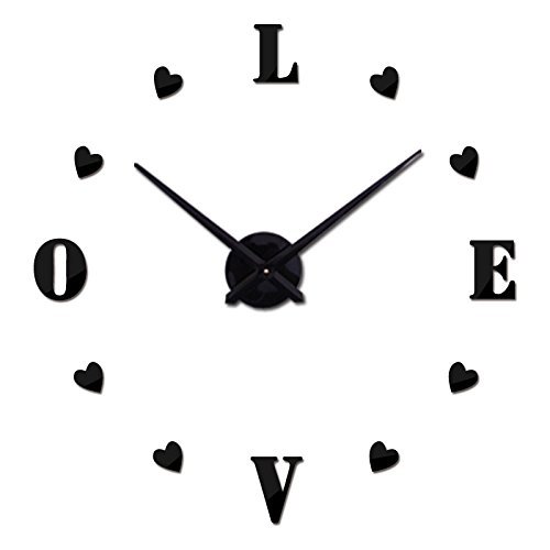 EverTrust(TM) new wall clock reloj de pared quartz watch europe horloge home living room 3d acrylic mirror vintage... N5