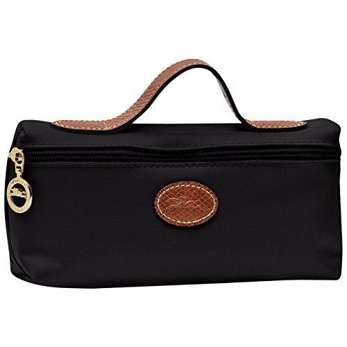 Cosmetic case ( black ) by longchamp paris " LE PLIAGE " 100% authentic original from PARIS FRANCE