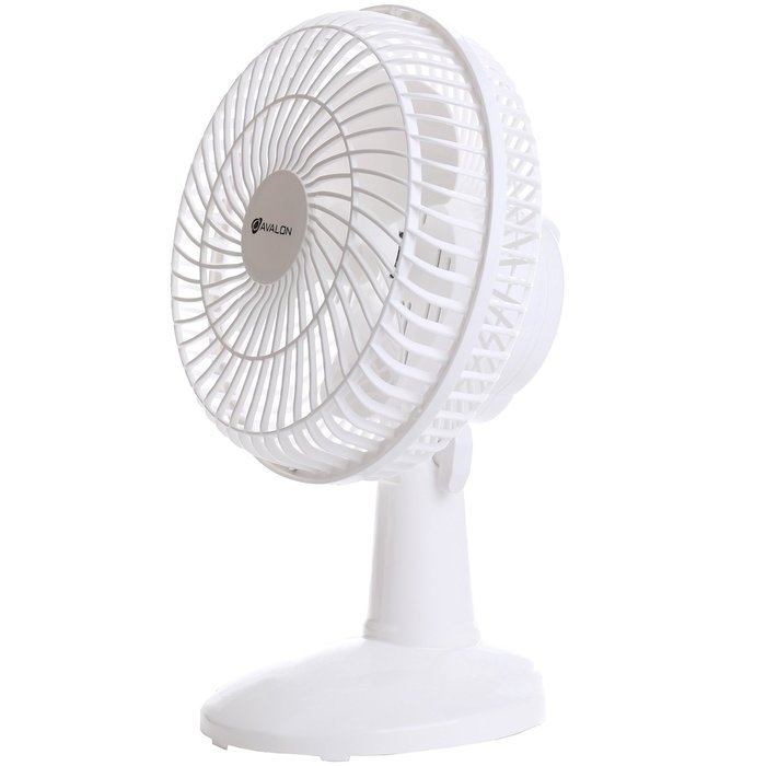 Avalon 6-Inch Clip-On Fan - Convertible Table-Top & Clip Fan, Fully Adjustable Head, Two Quiet Speeds - Ideal... N7