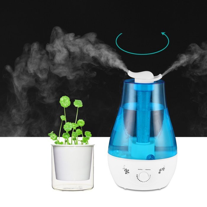 XIQI 3L Ultrasonic Cool Mist Humidifier,2*360D Rotation Nozzle,Automatic Shut-off And Night light Function With... N5
