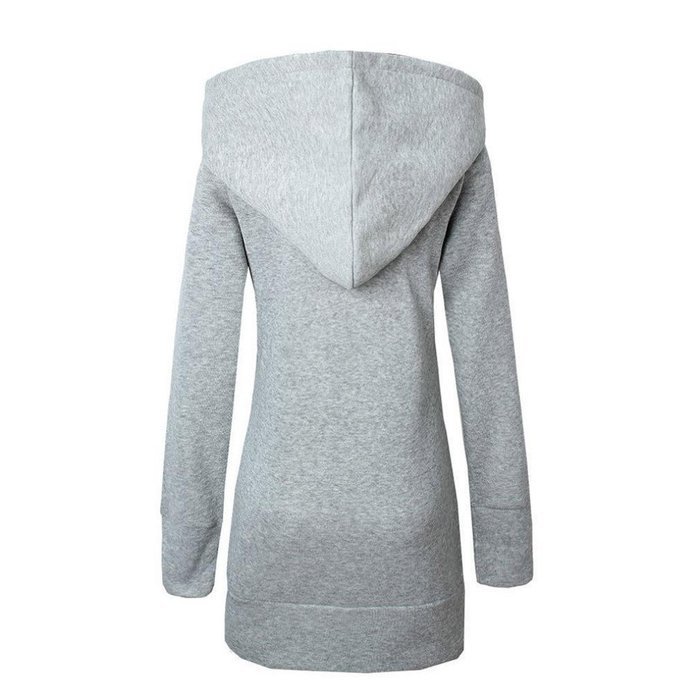 Coat,Morecome Women Plus Velvet Thickened Hooded Sweater Leopard Zipper Coat N5