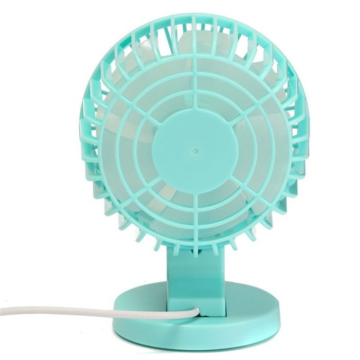 Double-vane, 2-Speed, Portable Mini USB Desk Fan Ultra-quiet Adjustable ABS Electric Creative Fan for Home Office... N7