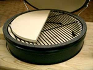 Big Green Egg Half Moon Baking Stones for Large Egg HMBSL