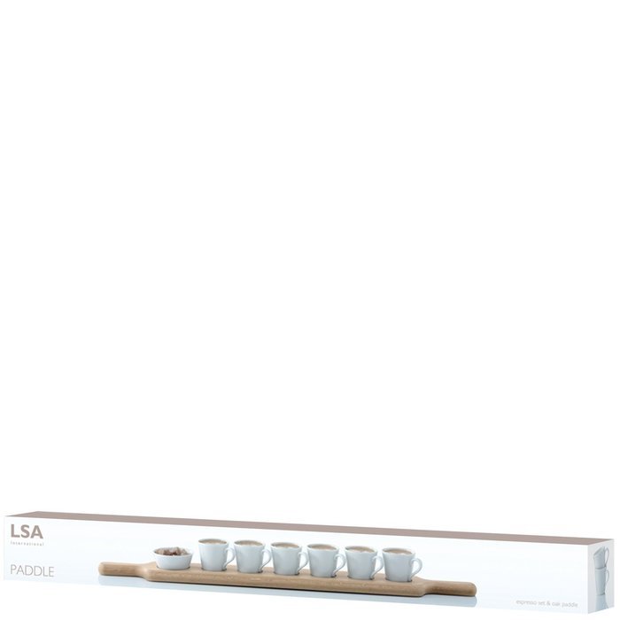 LSA International Espresso Set & Oak Paddle, 29.25"