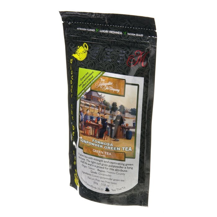 Metropolitan Tea Discovery Loose Tea Pack, Formosa Gunpowder Green, 100gm