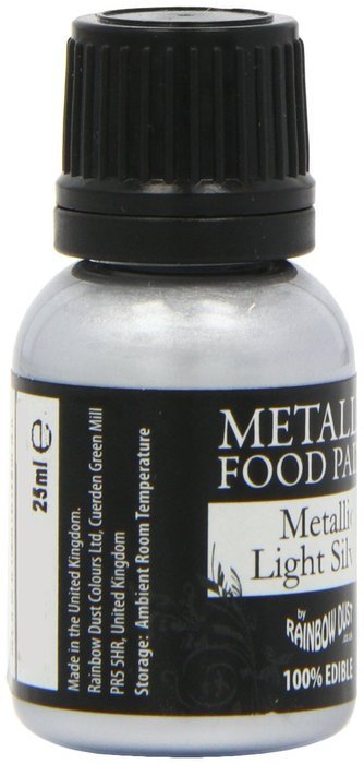 1 X Silver Food Paint N3
