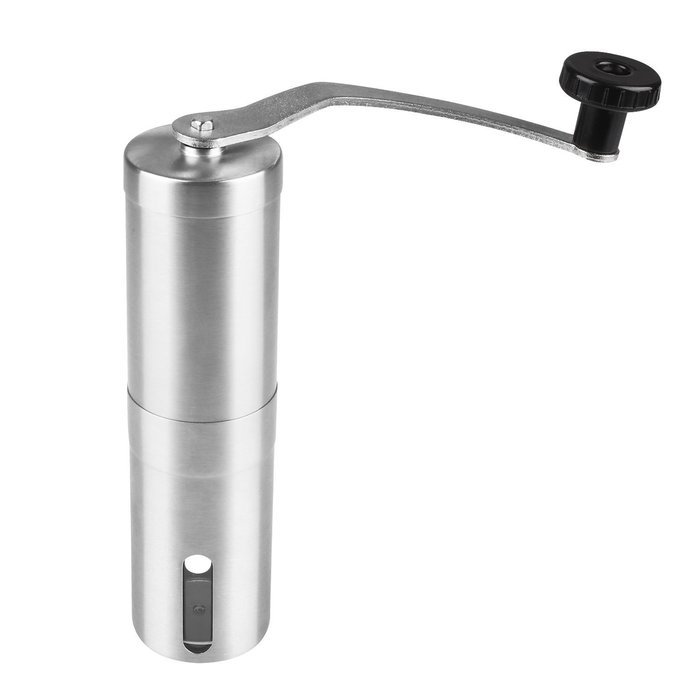 Burr Coffee Grinder, Kicode Hand Coffee Mill with Stainless-Steel Design, Adjustable Fineness Setting, 30g Capacity