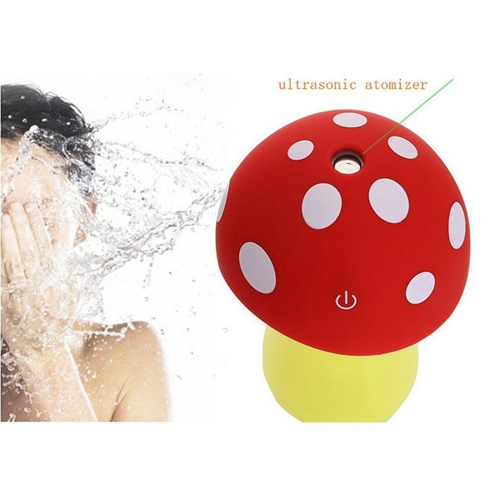 Topbeu Creative Mushroom Shape Ultrasonic Cool Mist USB Baby Room Bedroom Spa Car Humidifier with Auto Shut-off... N7