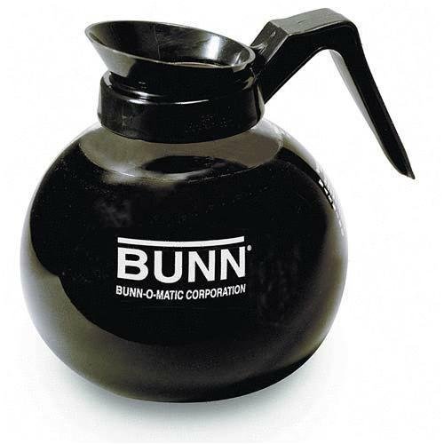 BUN6078 - Bunn 12 Cup Standard Decanter, Clear/Black, Coffee Pot