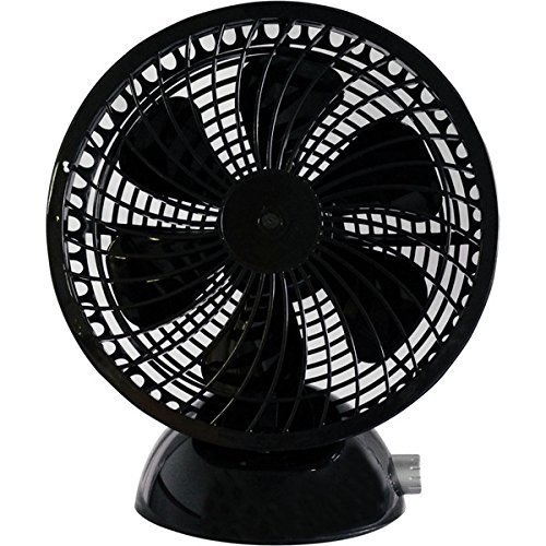 Keystone Black Metal and Plastic 6-inch USB Desk Fan