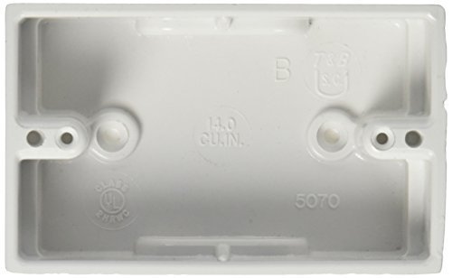 Thomas & Betts 5070-WH 14.0 cu. in. 1 Gang Surface Mount Box by Thomas & Betts