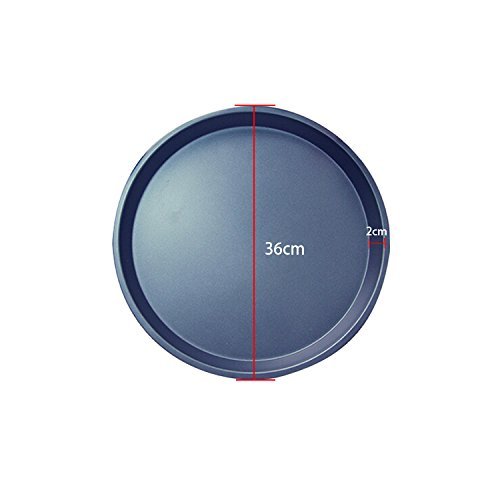 Gabkey Non-Stick 10 inch Dish Stainless Steel Pizza Pan Bakeware Kitchen Helper for Home Usage N2