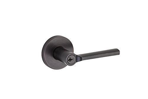 Kwikset Corporation 91560-018 Lisbon Round Keyed Entry Lever featuring SmartKey, Venetian Bronze by Kwikset