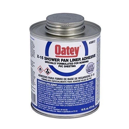 Oatey 30812 X-15 PVC Solvent with Dauber, 16-Ounce by Oatey