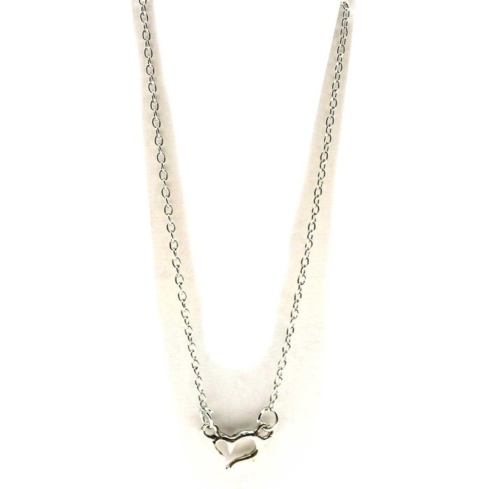 1pc New Girl's Opening Heart Crystal Shape Pendant Short Neck Chain Party Decor N4