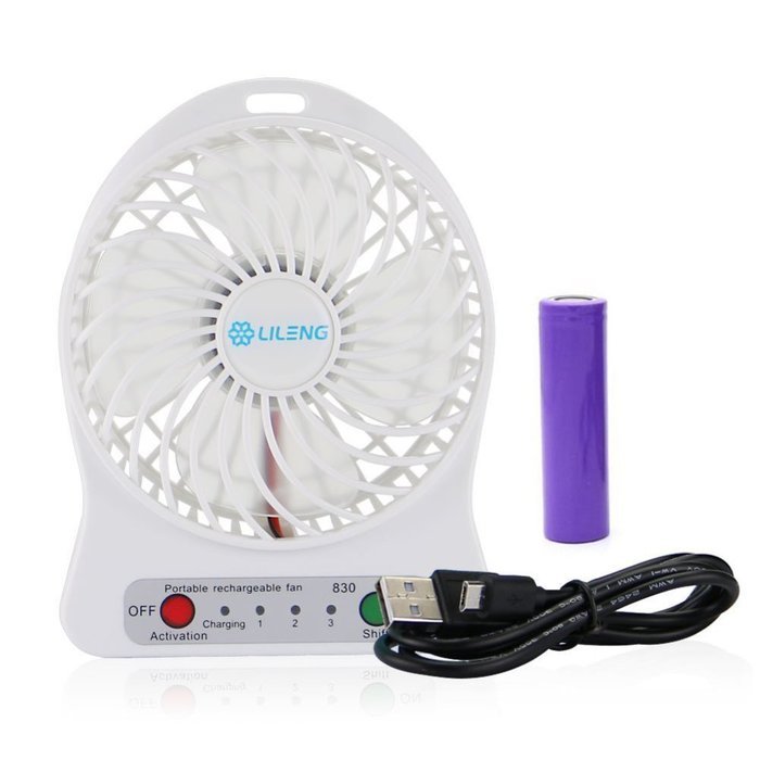 Summarytip Portable Mini Usb Fan Inch Vanes Speeds Rechargeable Desktop Fan Battery Usb