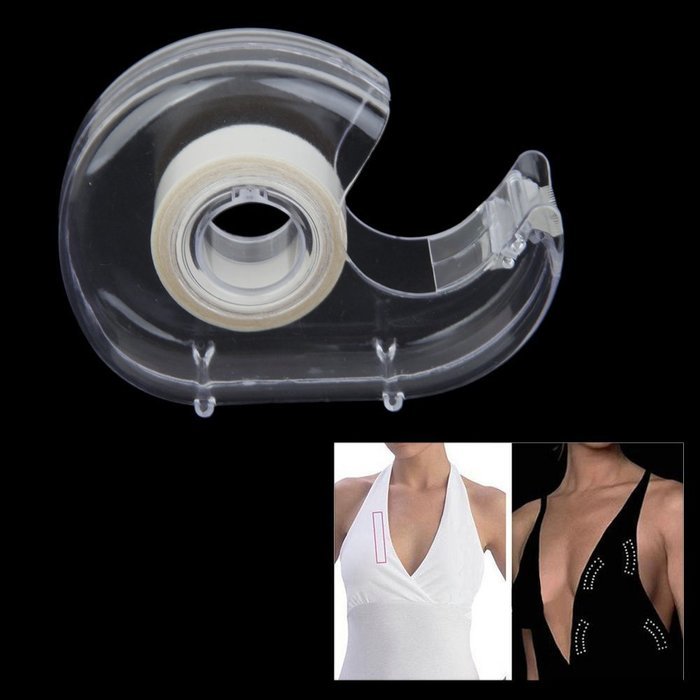 Fashion Tape Body Toupee Boob Secret bra Tape Double Sided w dispenser N3