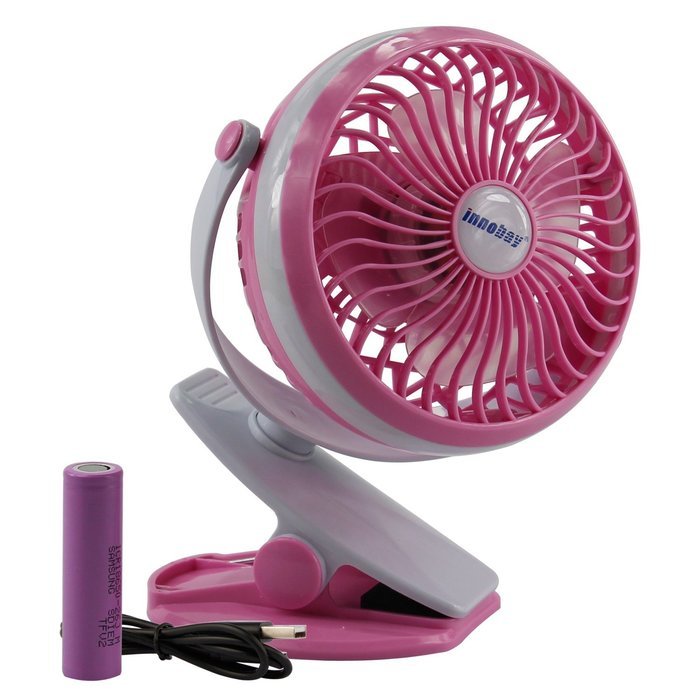 INNOBAY Desk Wall Mountable Mini Rechargeable Fan Clip On Versatile Cooling Fan for Home, Office, Bedroom, Gaming...
