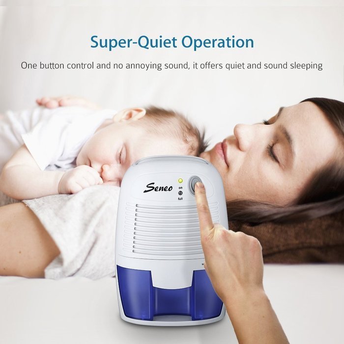 Seneo Mini Air Dehumidifier Compact Moisture Absorber for Home Closet Basements Kitchen Office N9
