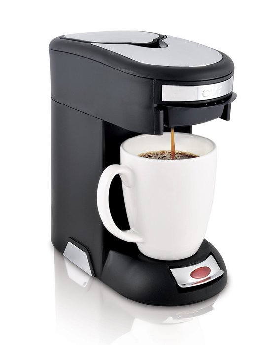 Caf&eacute; Valet Black/Silver Single Serve Coffee Brewer, Exclusively for use with Caf&eacute; Valet Coffee Packs